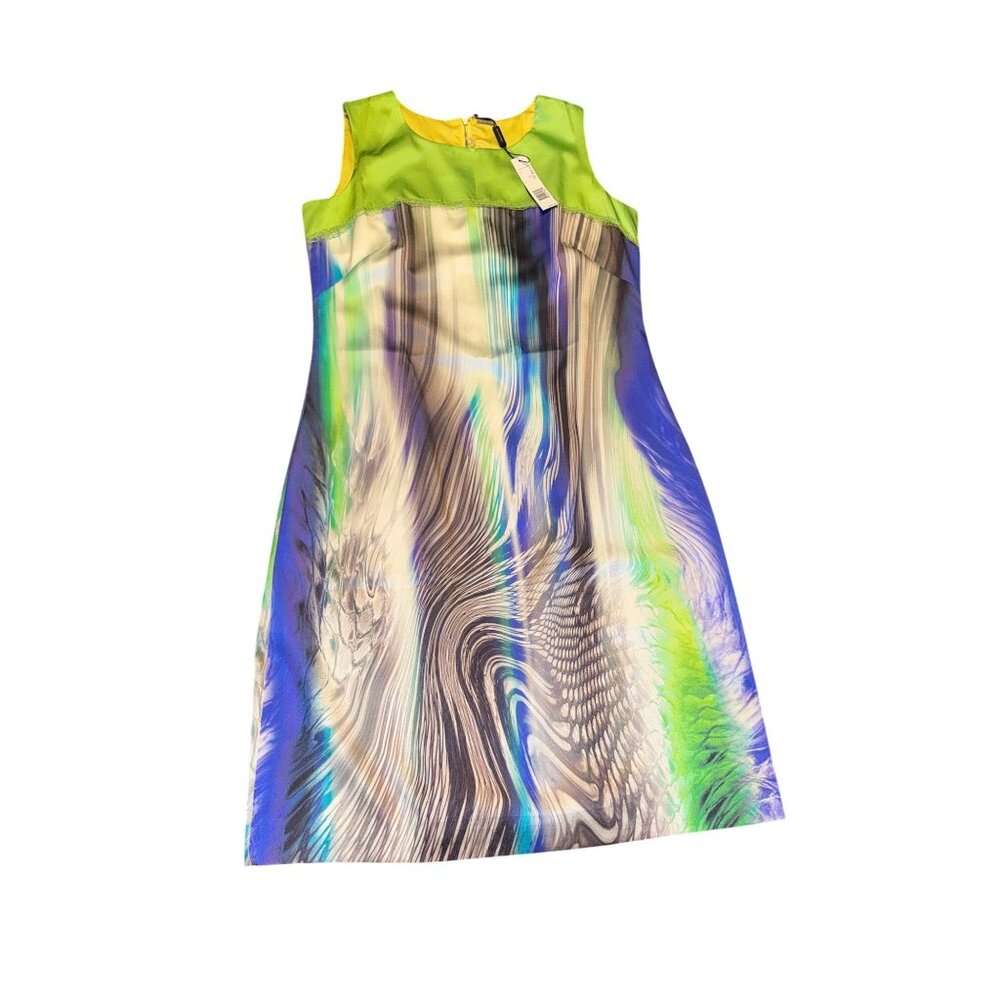 Elie Tahari Womens Abstract Multicolor Sheath Dress Size 8 NWT $448